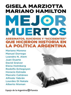 cover image of Mejor muertos